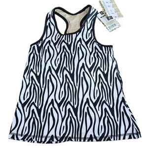 Cheata Equestrian Trotter Tank Top W/ Ultimate Compression Size Med Zebra NWT